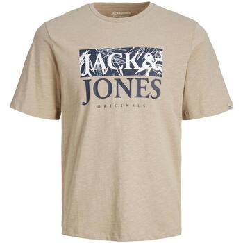 Kleidung Herren T-Shirts Jack & Jones  Beige