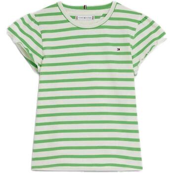 Kleidung Mädchen T-Shirts Tommy Hilfiger  Grün
