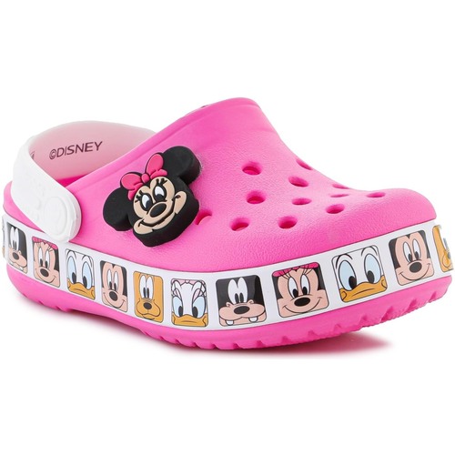 Schuhe Mädchen Sandalen / Sandaletten Crocs FL Minnie Mouse Band Kids Clog T 207720-6QQ Rosa