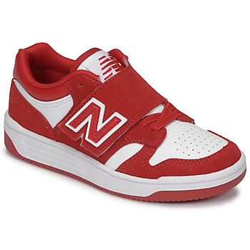 Schuhe Kinder Sneaker Low New Balance 480 Rot / Weiss
