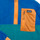 Kleidung Kinder Fleecepullover Patagonia KIDS MICRODINI 1/2 ZIP PULLOVER Blau / Grün / Gelb