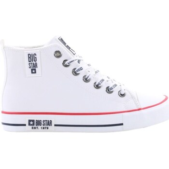 Schuhe Damen Sneaker Low Big Star KK274597 Weiss