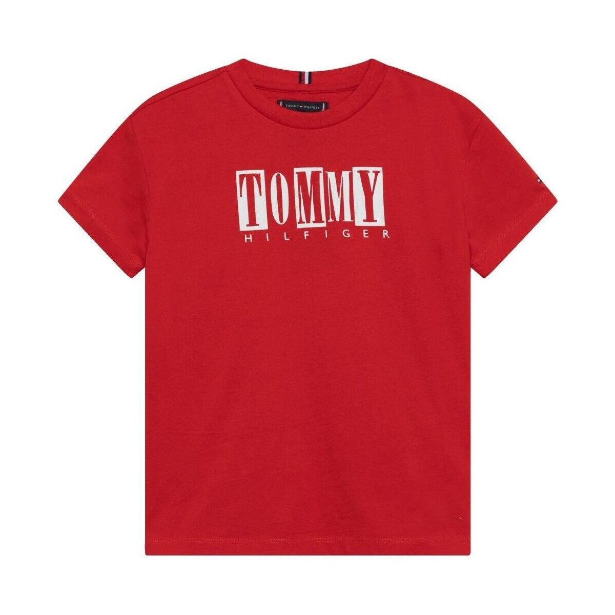 Kleidung Jungen T-Shirts Tommy Hilfiger  Rot