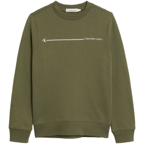 Kleidung Kinder Sweatshirts Calvin Klein Jeans IB0IB01295-LB6 Grün