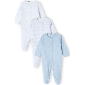Kleidung Jungen Pyjamas/ Nachthemden Minoti 3er-Pack Schlafoverall für Babys (0-18m) Blau