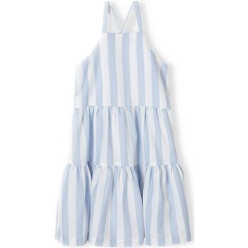 Kleidung Mädchen Kleider Minoti Kleid mit Streifen für Mädchen (3y-14y) Blau