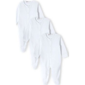 Kleidung Pyjamas/ Nachthemden Minoti 3er-Pack Schlafoverall für Babys (0-18m) Weiss