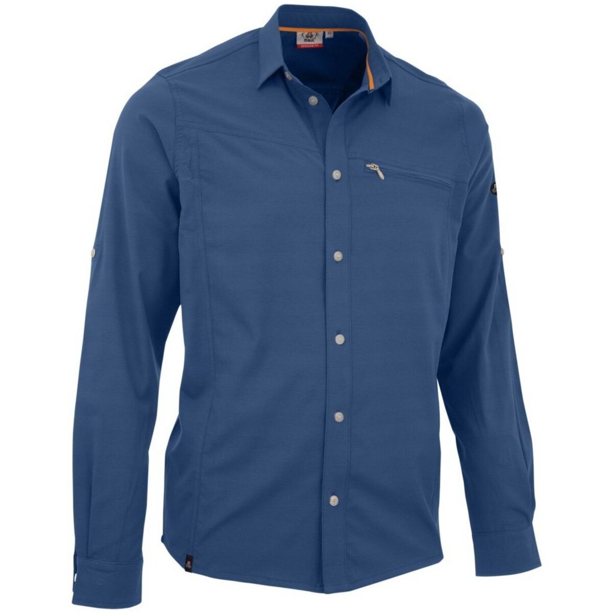 Kleidung Herren T-Shirts & Poloshirts Maui Sports Sport Lechnerkopf 1/1-1/1 Hemd elast blue 4730900403/73 73-73 Blau