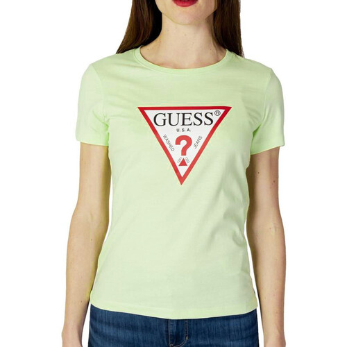 Kleidung Damen T-Shirts & Poloshirts Guess W1YI1B-I3Z11 Grün