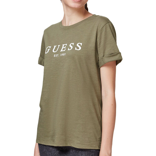 Kleidung Damen T-Shirts Guess G-W2BI68K8G01 Grün