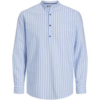Kleidung Jungen Langärmelige Hemden Jack & Jones 12230086 BLASUMMER-CASHMERE BLUE Blau