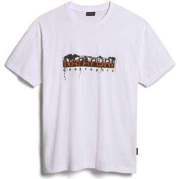 Napapijri  T-Shirts & Poloshirts S-PAJAS SS NP0A4H27-002 BRIGHT WHITE