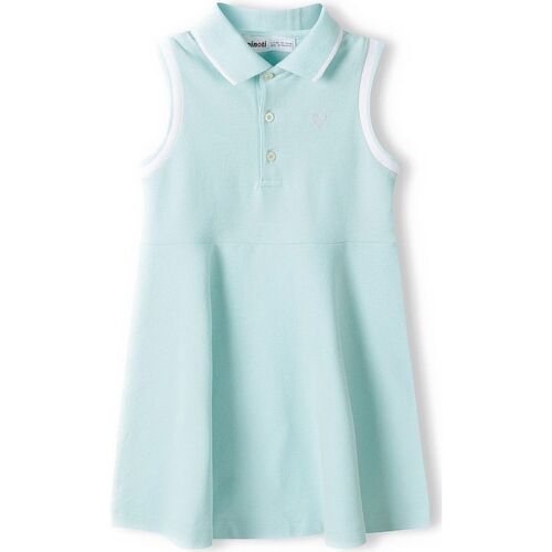 Kleidung Mädchen Kleider Minoti Polokleid ohne Ärmel für Mädchen (12m-14y) Blau