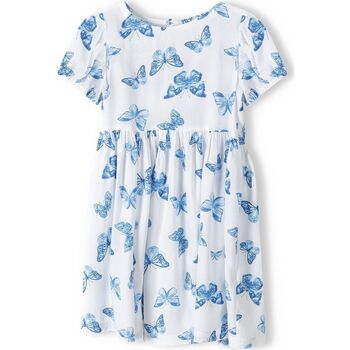 Kleidung Mädchen Kleider Minoti Sommerkleid für Mädchen (12m-8y) Weiss