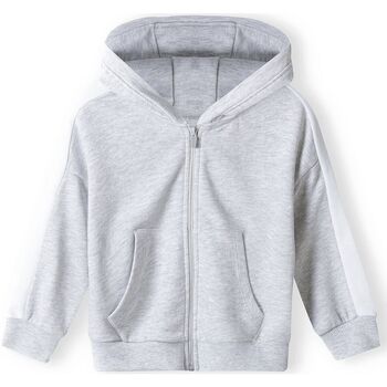 Kleidung Mädchen Sweatshirts Minoti Hoodie mit Zipper für Mädchen (12m-14y) Grau