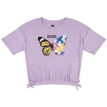 Kleidung Mädchen T-Shirts & Poloshirts Levi's 4EH188 MEET E GREET TOP-P8M PURPLE ROSE Violett