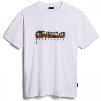 Napapijri  T-Shirts & Poloshirts S-PAJAS SS NP0A4H27-002 BRIGHT WHITE