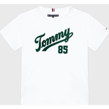 Kleidung Kinder T-Shirts & Poloshirts Tommy Hilfiger KB0KB08032-YBR WHITE Weiss