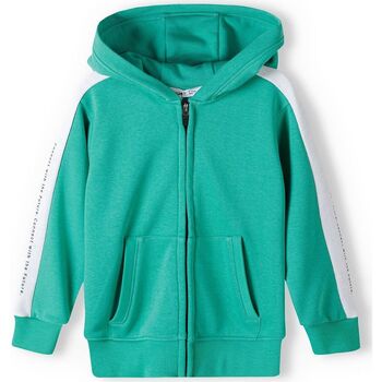 Kleidung Jungen Sweatshirts Minoti Hoodie mit Zipper für Jungen (12m-14y) Grün