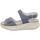 Schuhe Damen Sandalen / Sandaletten Semler Sandaletten SAMT-CHEVRO T7014042/076 Blau