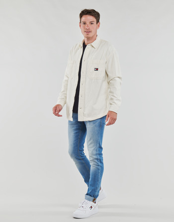 Tommy Jeans TJM CASUAL CORDUROY OVERSHIRT Weiss