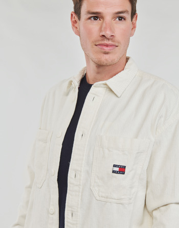 Tommy Jeans TJM CASUAL CORDUROY OVERSHIRT Weiss