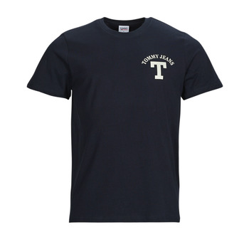 Kleidung Herren T-Shirts Tommy Jeans TJM REG CURVED LETTERMAN TEE Marine