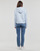 Kleidung Damen Sweatshirts Tommy Hilfiger REG FROSTED CORP LOGO HOODIE Blau / Himmelsfarbe
