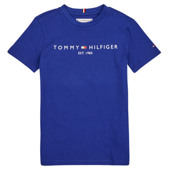 Kleidung Kinder T-Shirts Tommy Hilfiger ESTABLISHED LOGO Blau
