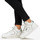Schuhe Damen Sneaker High Versace Jeans Couture 75VA3SJ1 Weiss / Silbern