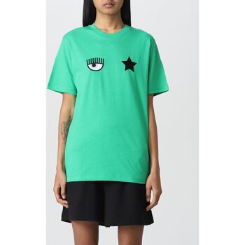 Kleidung Damen T-Shirts & Poloshirts Chiara Ferragni 74CBHT08CJT00 144 Grün