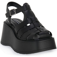 Schuhe Damen Sandalen / Sandaletten Windsor Smith CRUSH BLACK LEATHER Schwarz