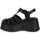 Schuhe Damen Sandalen / Sandaletten Windsor Smith CRUSH BLACK LEATHER Schwarz