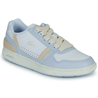 Schuhe Damen Sneaker Low Lacoste T-CLIP Weiss / Blau / Rosa