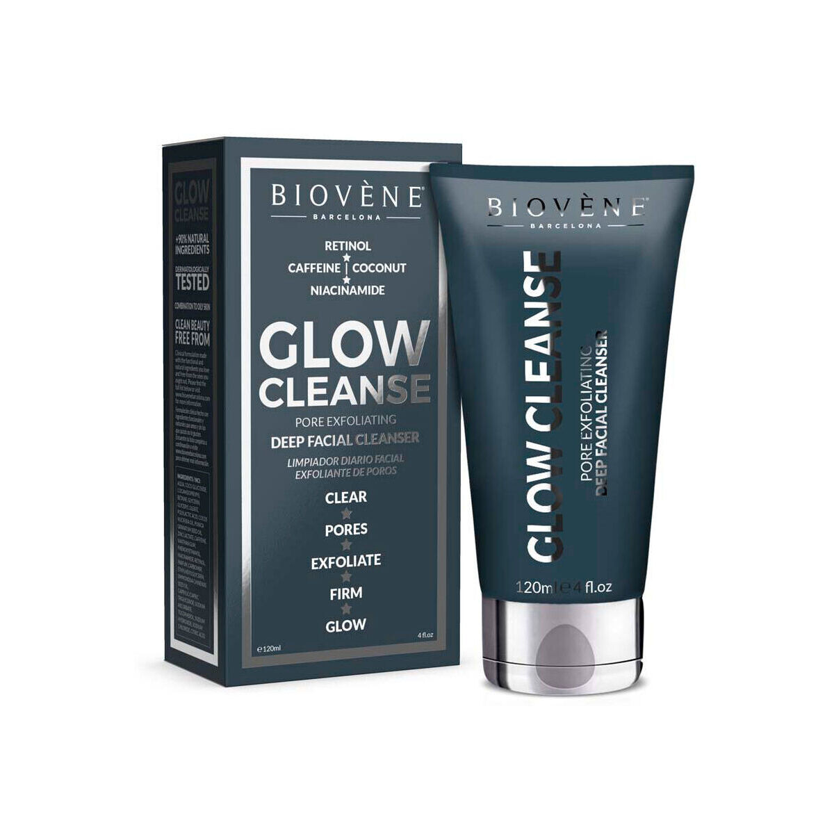Beauty Damen Serum, Masken & Kuren Biovène Glow Cleanse Pore Exfoliating Deep Facial Cleanser 