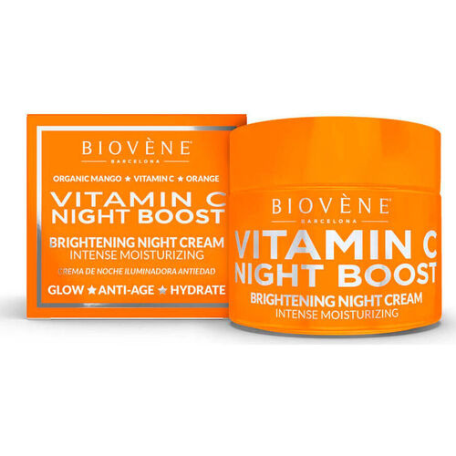 Beauty pflegende Körperlotion Biovène Vitamin C Night Boost Brightening Night Cream Intense Moisturiz 