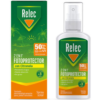 Beauty Accessoires Körper Relec 2-in-1 Solar Photoprotector Citronella-spray Spf50 