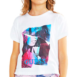 Kleidung Mädchen T-Shirts & Poloshirts Guess G-J1YI34K46D1 Weiss