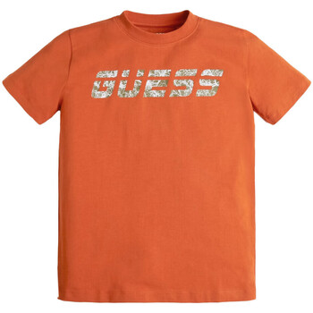 Kleidung Jungen T-Shirts Guess G-L1BI33J1311 Orange