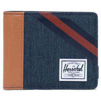 Taschen Portemonnaie Herschel Roy RFID Indigo Denim/Synthetic Leather Stripe Peacoat/Picante Blau
