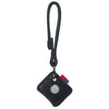 Herschel  Schlüsselanhänger Keychain + Tile Black Pebbled Leather