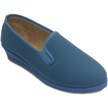 Schuhe Damen Hausschuhe Made In Spain 1940 Geschlossene Hausschuhe für Damen Ludihe Blau