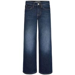 Kleidung Mädchen Jeans Calvin Klein Jeans IG0IG01883 WIDE-IBJ RED CAST DARK BLUE Schwarz