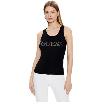 Kleidung Damen Tops Guess Logo multi color Schwarz