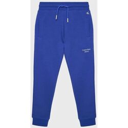 Kleidung Kinder Hosen Calvin Klein Jeans IB0IB01282 STACK LOGO-C66 ULTRA BLUE Blau