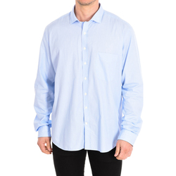 Kleidung Herren Langärmelige Hemden CafÃ© Coton MILLERAIES3-66HLSSLIM Blau