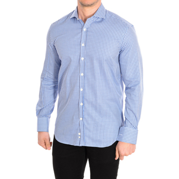 Kleidung Herren Langärmelige Hemden CafÃ© Coton NAIRN3-55DC Blau