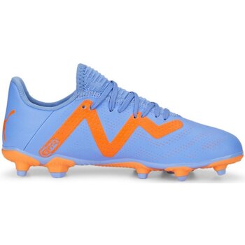 Schuhe Mädchen Fußballschuhe Puma Sohle blue-white-orange 107199-01 Future Play FG/AG Jr Blau
