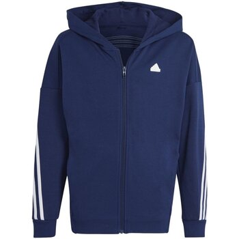Kleidung Jungen Sweatshirts adidas Originals Sport U FI 3S FZ HD,DKBLUE/WHITE HR6320/000 Blau