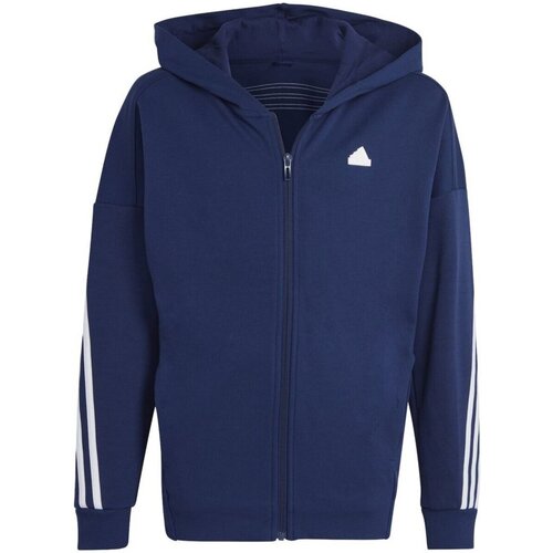 Kleidung Jungen Sweatshirts adidas Originals Sport U FI 3S FZ HD,DKBLUE/WHITE HR6320/000 Blau